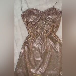 Elegant Metallic Dress